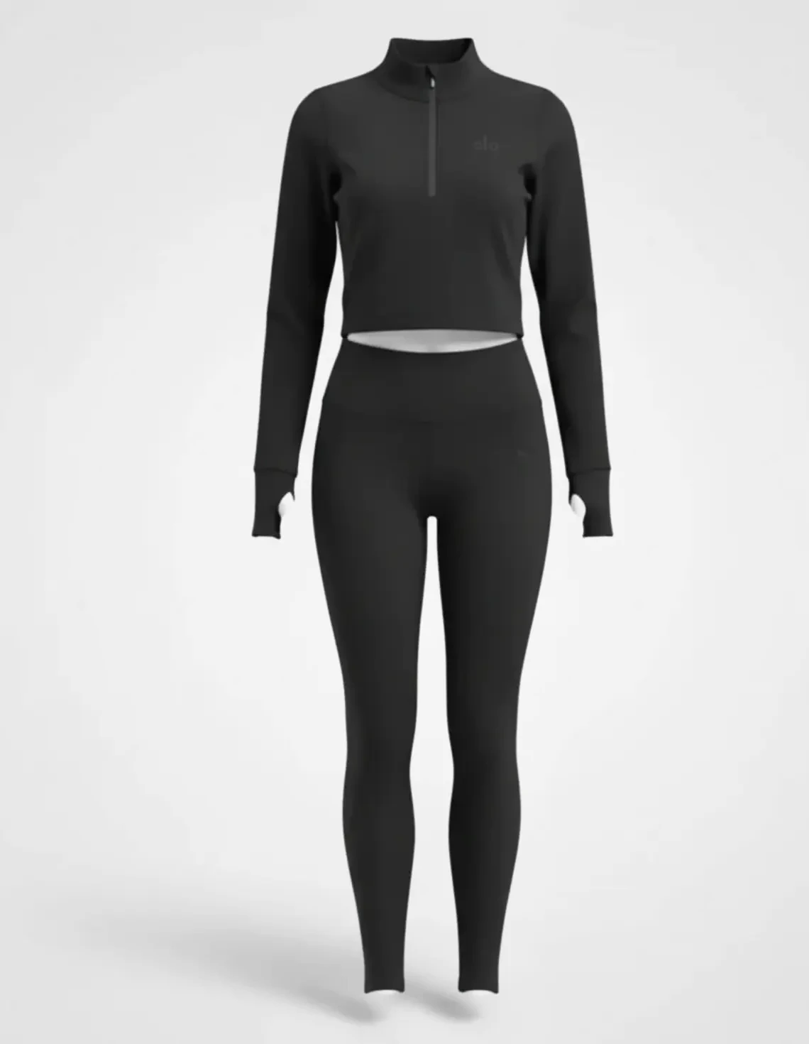 نیم تنه آستین بلند+لگ ورزشی زنانه الو Alo Hyper Fit W