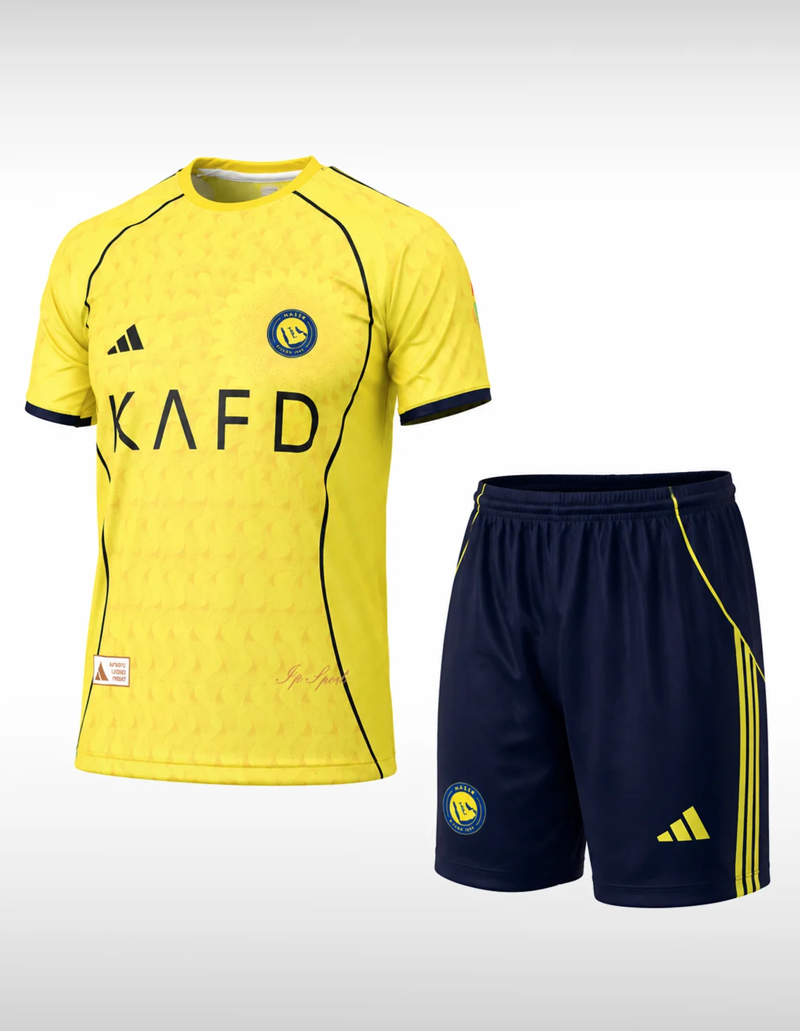 ست تیشرت و شلوارک هواداری فوتبال پسرانه آدیداس Adidas Al Nassr Fan Set J