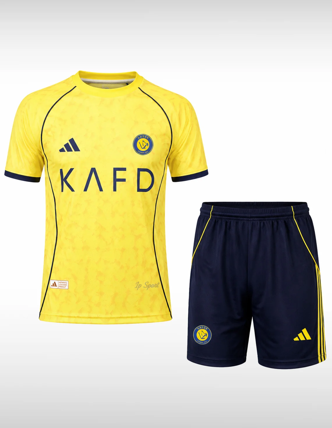 ست تیشرت و شلوارک هواداری فوتبال پسرانه آدیداس Adidas Al Nassr Fan Set J