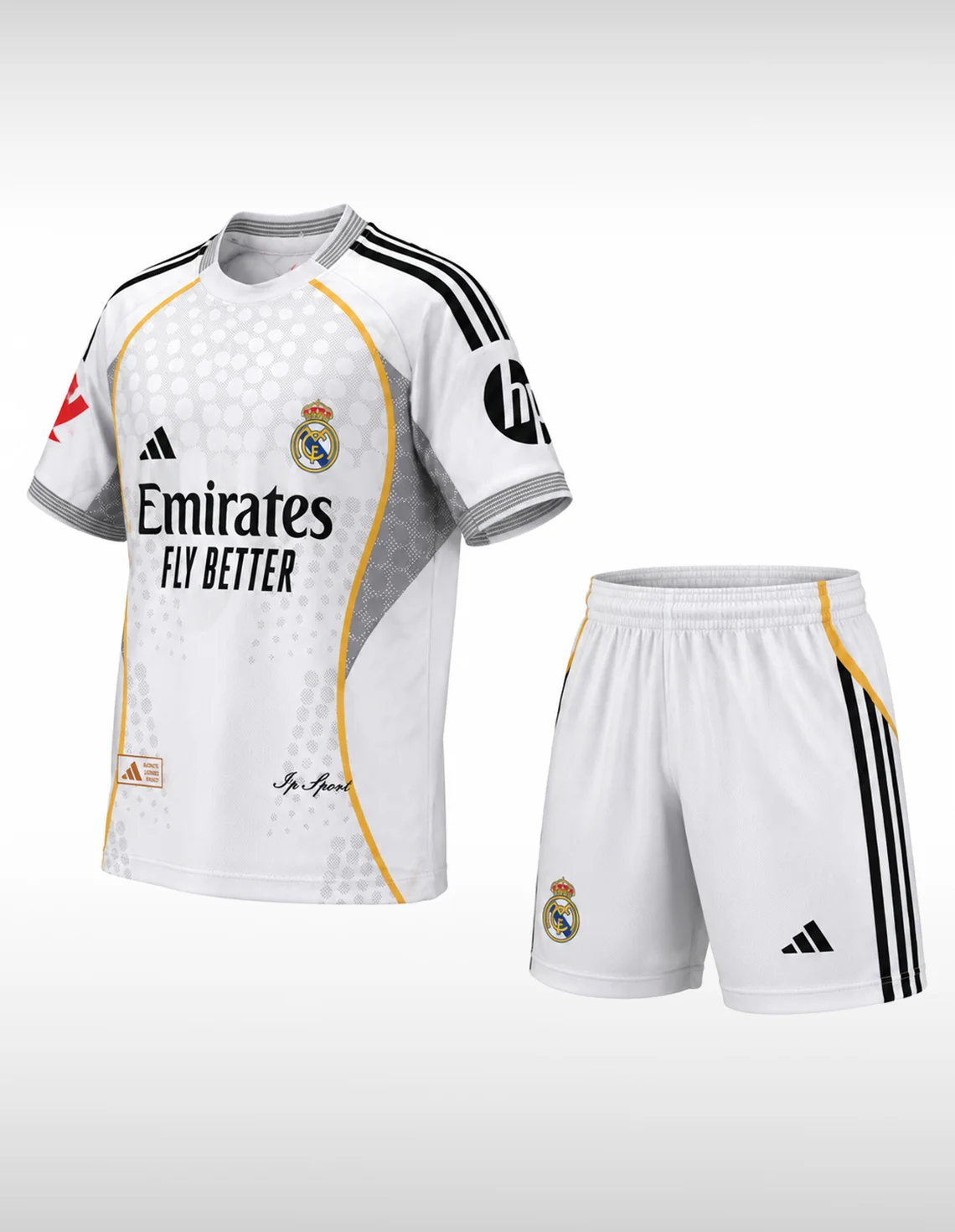 ست تیشرت و شلوارک هواداری فوتبال پسرانه آدیداس Adidas Real Madrid Fan Set J