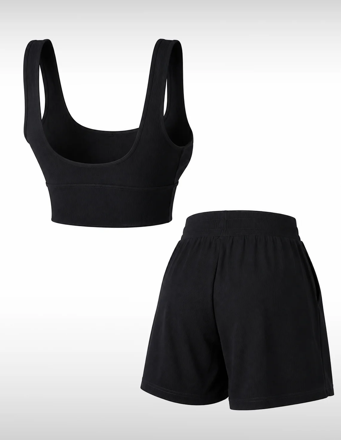 ست نیم تنه و شورتک ورزشی زنانه بدون برند Active Charm W